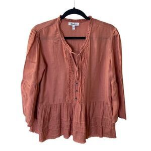 William Rast Boho Bell Sleeve Top Sz L